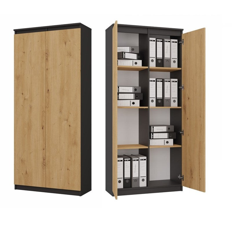 Wandplank – Boekenplank – Wandrek – Zwevende Plank – Opbergkast – 8 Ruime Schappen – Kras- en Vochtbestendig Laminaat