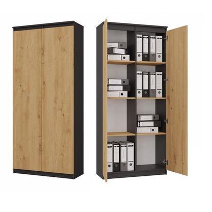Wandplank – Boekenplank – Wandrek – Zwevende Plank – Opbergkast – 8 Ruime Schappen – Kras- en Vochtbestendig Laminaat