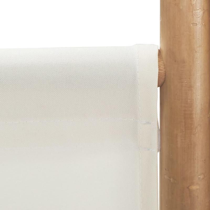 Kamerscherm 5-panelen inklapbaar 200cm bamboe en canvas,  Entrance Divider, Minimalist Decor, Stylish Partition, Portable Partition, Versatile Divider, Apartment Dwellers, Small Space Living
