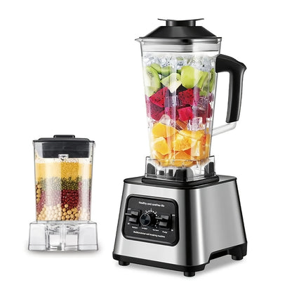 Blender – Keukenmachine – Mixer – IJscutter – Sapmaker – 2,5 Liter Glas – 6000W Krachtige Motor – 9 Snelheidsstanden