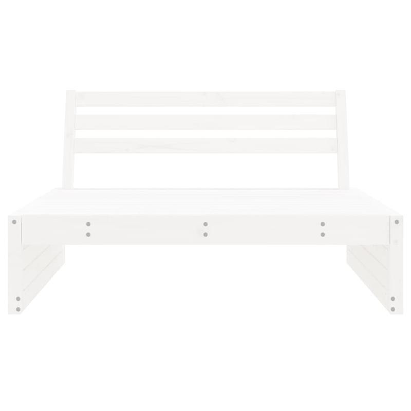 Buitensofa – Tuinbank – Loungebank – Patio Meubel – Terrasbank – Massief Grenen – Weerbestendig Design – Comfortabele Schuimkussens – Wit 120x80 cm