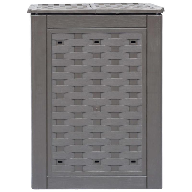 Compostbak – Compostvat – Composter – Composteerbak – Tuincompostbak – Bruin Rattan Kunststof – 300 Liter Inhoud – 60x60x83 cm