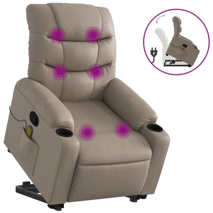 Sta-op stoel – Elektrische relaxfauteuil – Liftstoel – Verstelbare zetel – Elektrische relaxstoel – Elektrisch verstelbaar – Kunstleren bekleding – Liftfunctie met 135° kantelstand