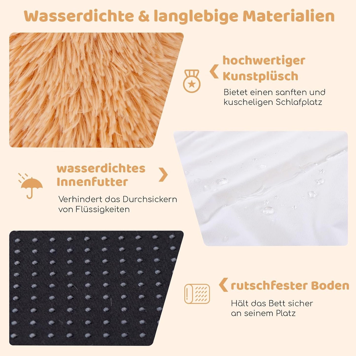Oversized Hondenbed – Hondenmand – Huisdierenbed – Orthopedisch Bed – Dierenkussen – 171x115 cm – Orthopedisch Traagschuim – Wasbare Pluche Hoes – Bruin
