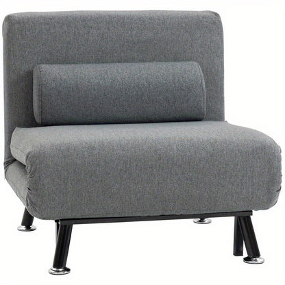 Convertible Sofa Bed Chair with Adjustable Backrest - Sleeper Sofa, Heavy-Duty 149.69KG Capacity, Space-Saving Modern Design, No Assembly Required - Ideal for Living Room, Bedroom, Apartment, Dorm - Easy-Clean Fabric Upholste
