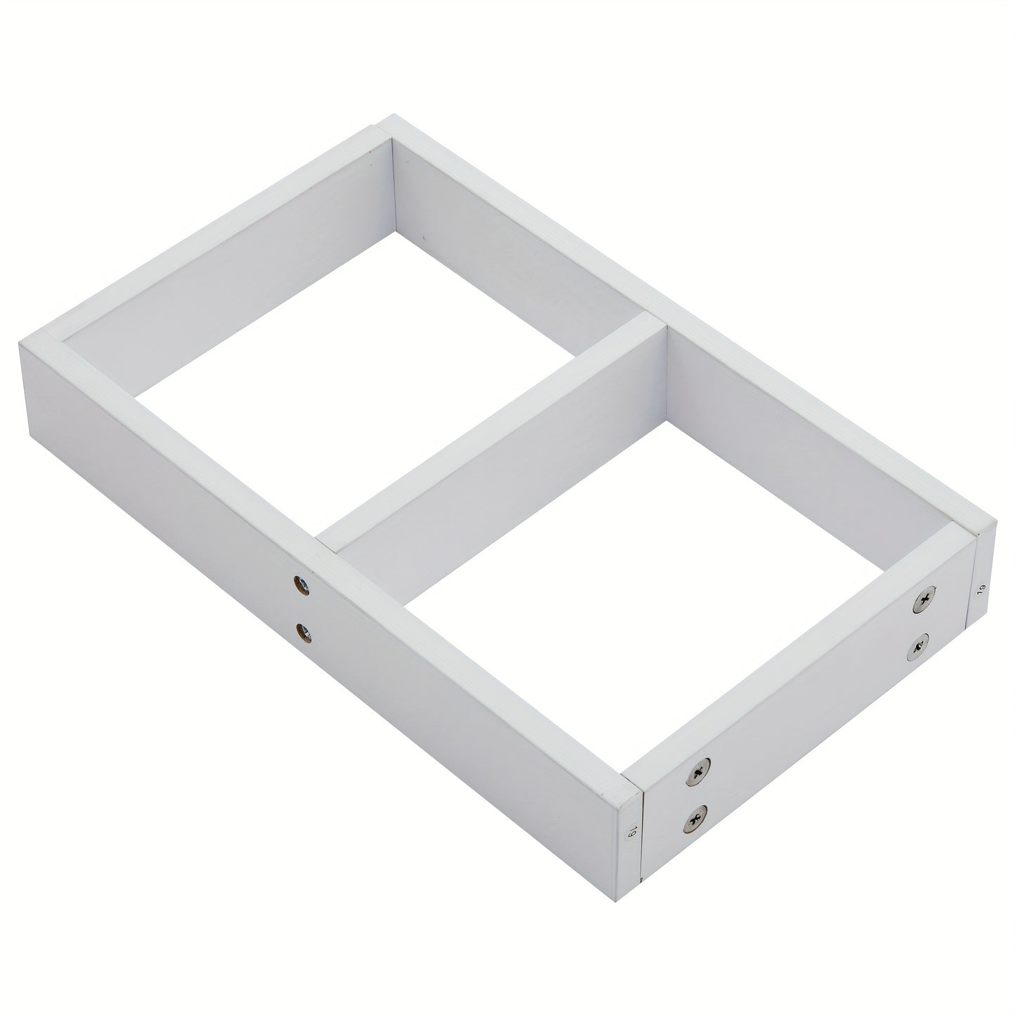 Modern 360° Swivel Coffee Table with Two-Tier Spinning Tabletop & Storage - White Gloss Metal Frame, Black Base, Space-Saving Oval-Effect Design for Small Living Rooms, Apartments - Easy Assembly (70x70x36cm)