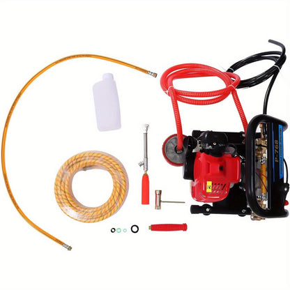 Rugspuit – Spuitmachine – Hogedrukspuit – Sproeier – Kruidenverstuiver – 26cc 2-Takt Motor – Aluminium Behuizing Met 40 Min Bedrijfstijd