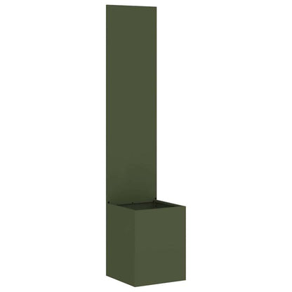 Olive Green Flowerpot with Decorative Panel 32x140cm Suitable for Courtyard Garden Balcony Terrace Scenes Meeting Green Plant Cultivation and Outdoor Space Natural Style Decoration Needs, Garden Decor, Balcony Plants, Stylish