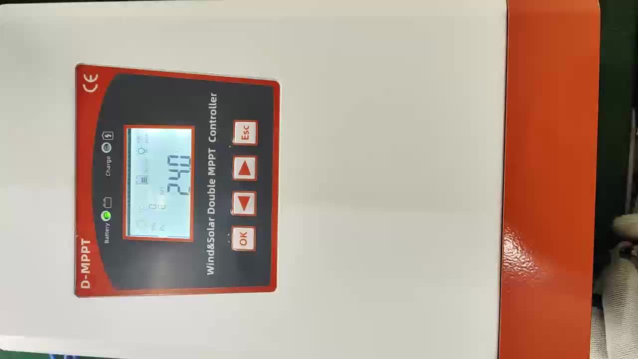 Hybride Wind- en Zonne-energiesysteem – Windgenerator – Zonnestroomsysteem – Off-grid Energieoplossing – MPPT Controller – 3000W Wind + 1000W Solar – LCD Display – Stof- en Vochtbestendig