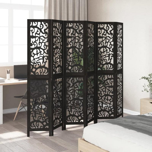 Kamerscherm – Ruimteverdeler – Scheidingswand – Privacy Scherm – Interieur Scherm – Zwart – Lichtgewicht & Onderhoudsvriendelijk – Klassiek Tijdloos Design