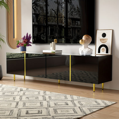 Salontafel – Koffietafel – Woonkamertafel – Tafeltje – Lounge Tafel – Hoogglans Zwart – Hydraulisch Hefmechanisme – Ruime Opbergruimte