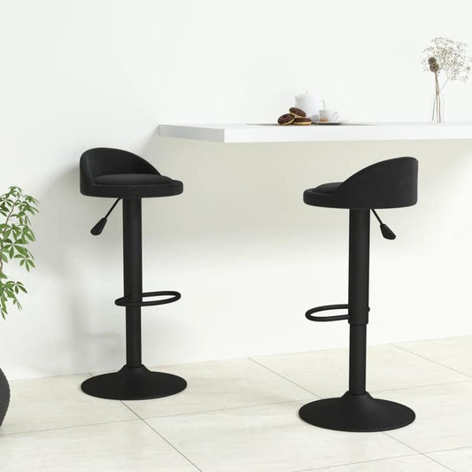 Barkrukken – Barstoelen – Keukenkrukken – Moderne Krukken – Zwarte Barkrukken – Set Van 2 – Houten Zitting – Duurzaam Kunststof Frame
