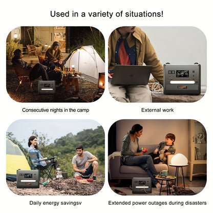 Noodstroomgenerator – Powerstation – Stroomgenerator – Draagbare Accu – Energiecentrale – 2500W Continu Vermogen – 2304Wh Grote Capaciteit
