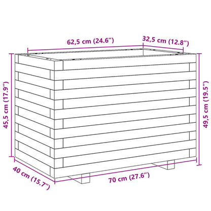 Large Modern White Solid Pine Wood Planter Box with Vertical Slat Design - Heavy-Duty Indoor/Outdoor Square Garden Bed, Sturdy Floor-Standing Construction for Patio, Balcony, or Lawn - Durable Modern Farmhouse Style Plant Pot