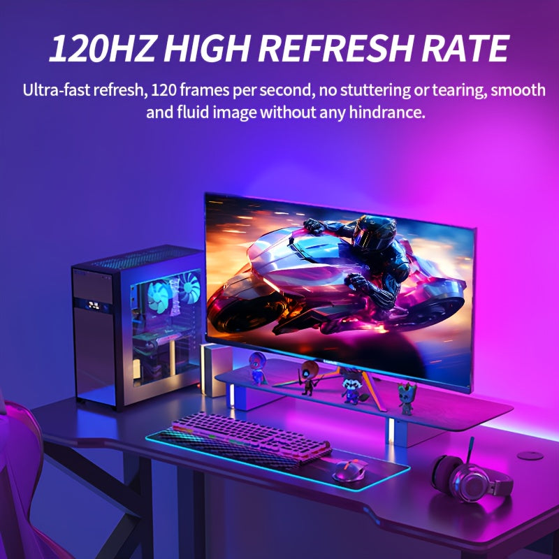 Ultrawide Monitor – Ultrawide Gaming Monitor – Curved Monitor – QHD Monitor – 34 Inch – 120Hz Refresh Rate – IPS Paneel – 2560x1080 Resolutie