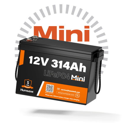 LI-Ion Accu – LIFEPO4 Accu – Oplaadbare Batterij – Camper Accu – Zonne-Energie Accu – Compact 12V 314AH – Langdurige Levensduur 15.000+ Cycli