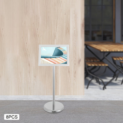 8pcs Adjustable Heavy-duty Base Sign Stand Floor-standing Stand, Adjustable Sign Stand Poster Stand with Aluminum Snap Opening Frame