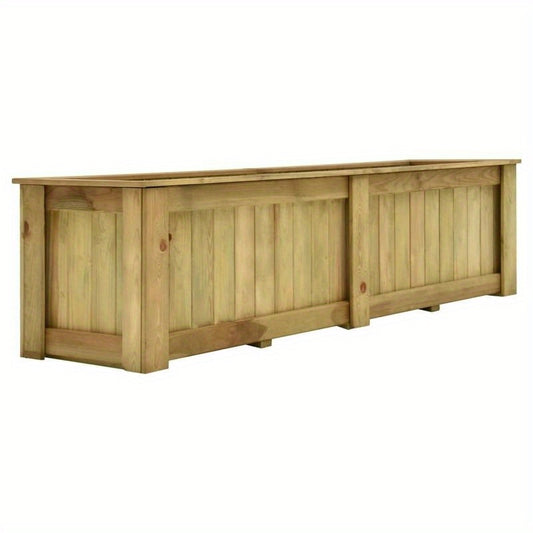 Hoogte Moestuinbak – Verhoogde Plantenbak – Kweekbak – Moestuinbak – Kruidenbak – Geïmpregneerd Vurenhout – Ruime Afmetingen 196x50x50 cm