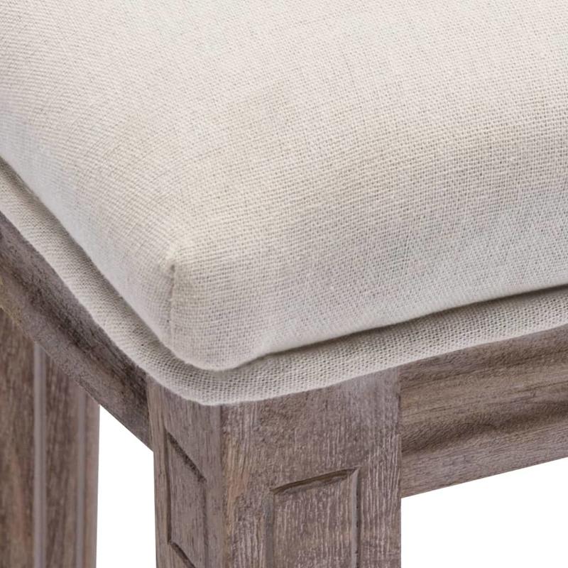 Barkrukken – Barstoelen – Keukenkrukken – Barzitplaatsen – Moderne Barkrukken – Set Van 2 – Witte Linnen Bekleding – Duurzame Constructie