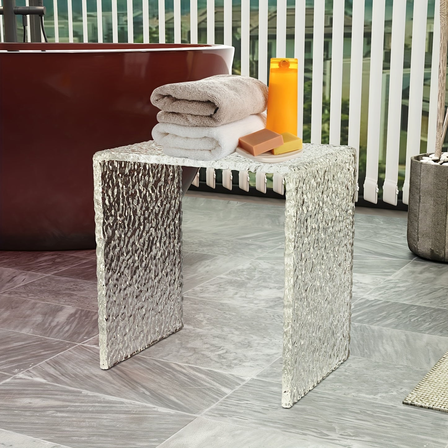 Bijzettafel – Side Table – Salontafel – Nachtkastje – Banktafel – Transparant Acryl – Compact & Stevig – 42x40x29 cm