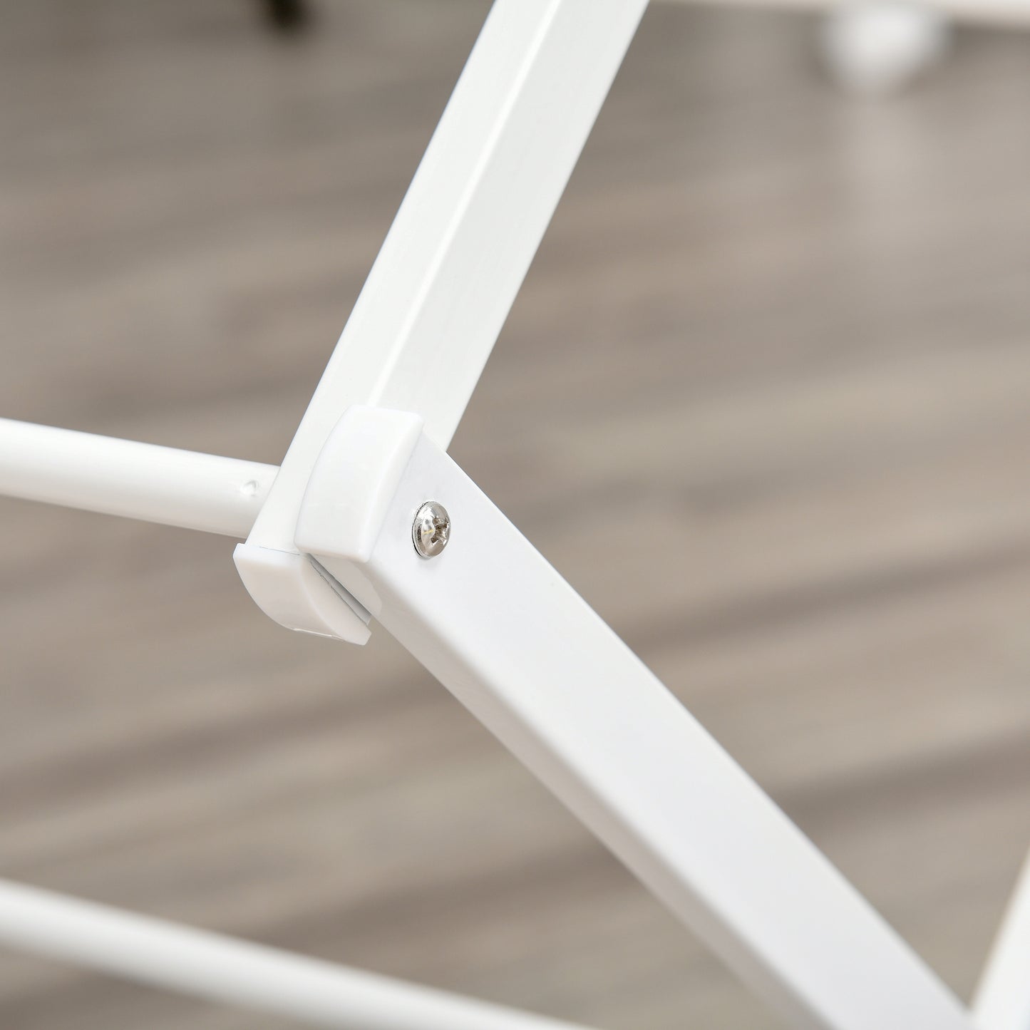 Wasrek 8 Laags – Droogtoren – Kledingrek – Droogrek – Wasstandaard – Inklapbaar – Ruimtebesparend Design – Metaal Kunststof Wit