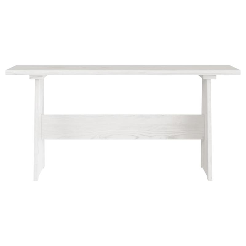 Eettafel – Houten Tafel – Grenen Tafel – Eetkamertafel – Keukentafel – Massief Grenenhout – Compact Formaat – Witte Kleur
