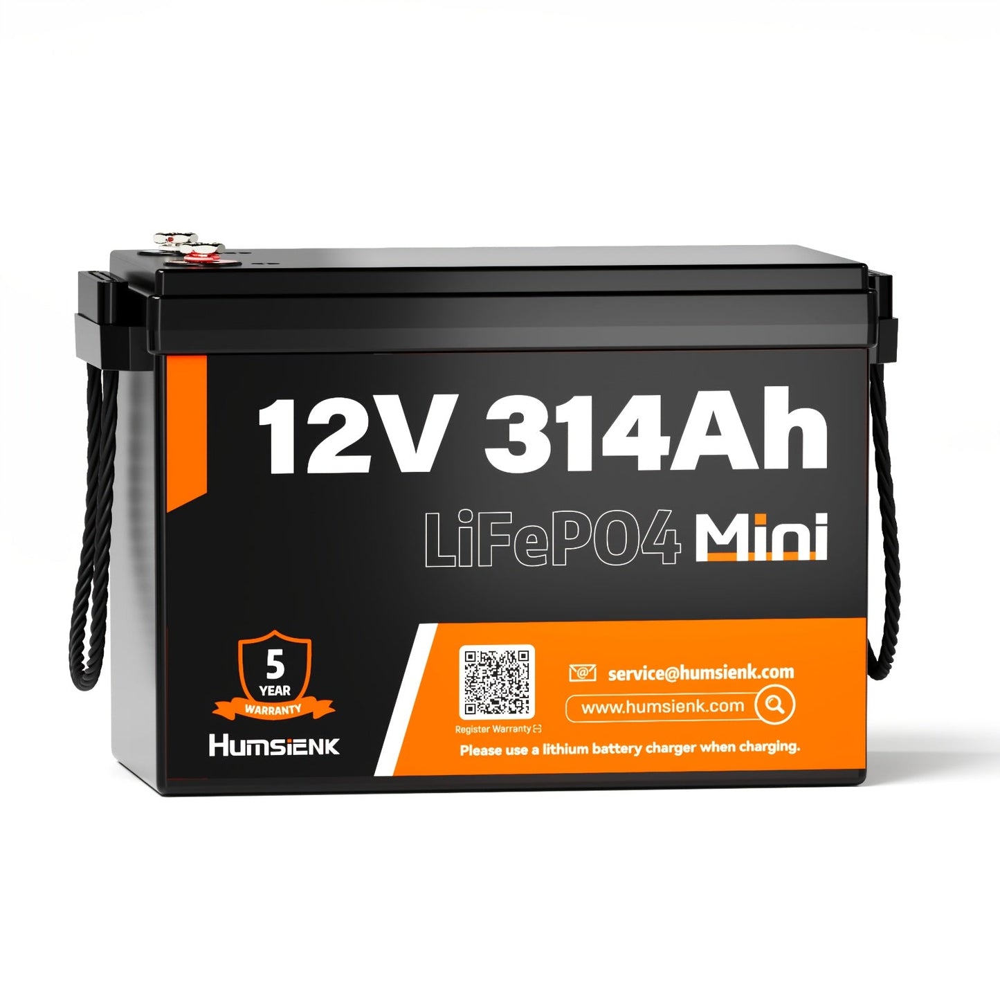 LI-Ion Accu – LIFEPO4 Accu – Oplaadbare Batterij – Camper Accu – Zonne-Energie Accu – Compact 12V 314AH – Langdurige Levensduur 15.000+ Cycli