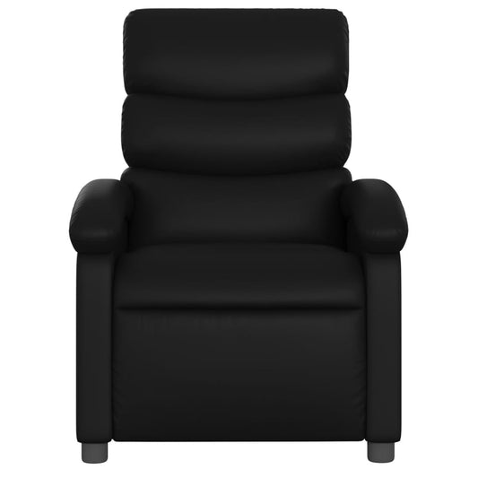 Massagestoel – Relaxfauteuil – Shiatsu Stoel – Massagestoel – Verstelbare Zitplaats – Zwart Kunstleer – 6 Vibratiepunten – Handmatige Rugleuning 135°