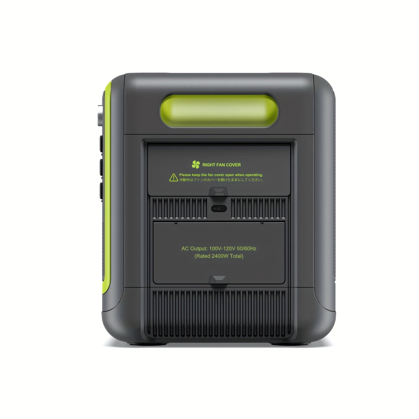Zonne-Energiegenerator – Powerstation – Mobiele Stroomvoorziening – Draagbare Generator – LiFePO4 Batterij – 2400W AC Uitgangen – Snelladen