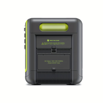 Zonne-Energiegenerator – Powerstation – Mobiele Stroomvoorziening – Draagbare Generator – LiFePO4 Batterij – 2400W AC Uitgangen – Snelladen