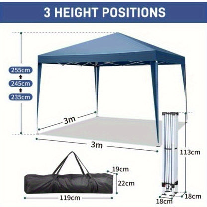 Pop-up Tent – Tuinluifel – Partytent – Zonnescherm – Luifel – Compact 2x2 Meter – Weerbestendig Polyester