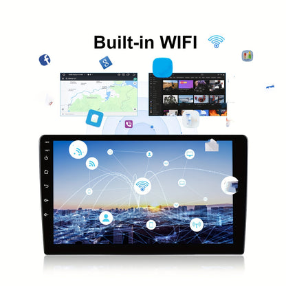 Android 13 Double Din Autoradio – 10.1" Touchscreen Navigatie – Car Stereo – Auto Radio – Multimedia Speler – Met Draadloze CarPlay & Android Auto – 4G RAM 64G ROM – DSP Geluidsverwerking