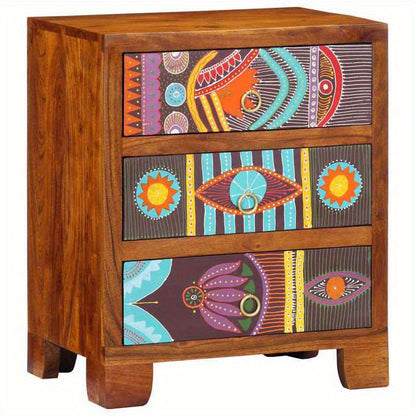 Dressoir – Opbergkast – Ladekast – Woonkamerkast – Buffetkast – Massief Acaciahout – Compact 50x35x60 cm – Veelzijdig In Gebruik