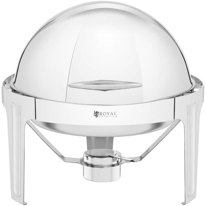 Voedselwarmer Rond – Warmhoudpan – Buffet Warmer – Catering Warmhouder – Draagbare Voedselverwarmer – 6 Liter Inhoud – Roestvrij Staal – Geen Elektriciteit Nodig