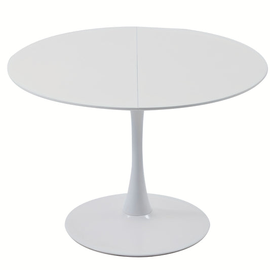 Eettafel – Ronde Tafel – Split Tafel – Join Tafel – Moderne Eettafel – Wit Tulip Design – Compact – Duurzaam Engeneered Wood