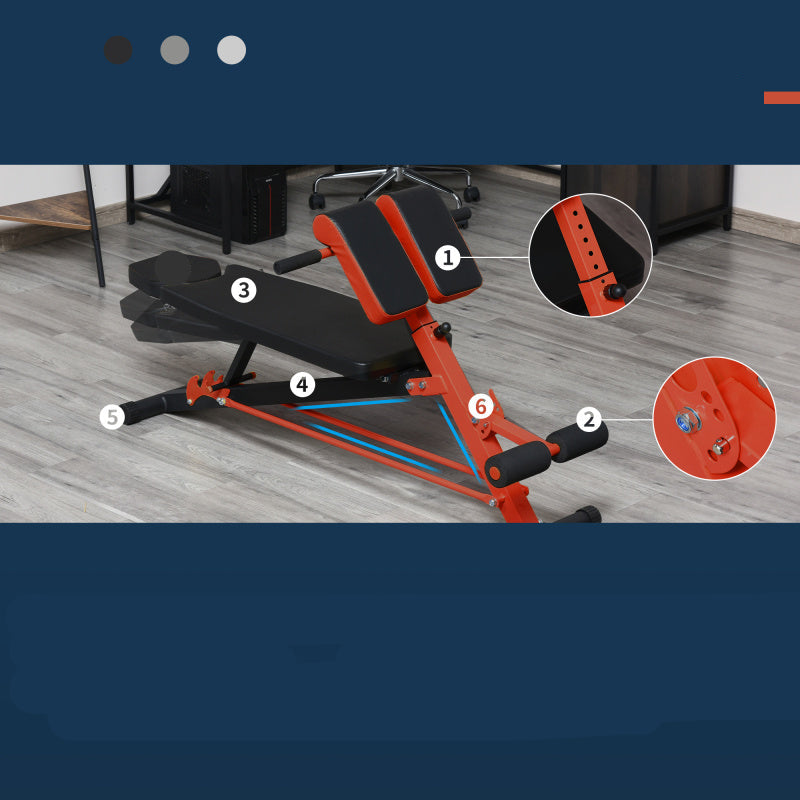 Trainingsbank – Fitnessbank – Krachtbank – Workoutbank – Verstelbaar Kussen – Stalen Frame - QUORE