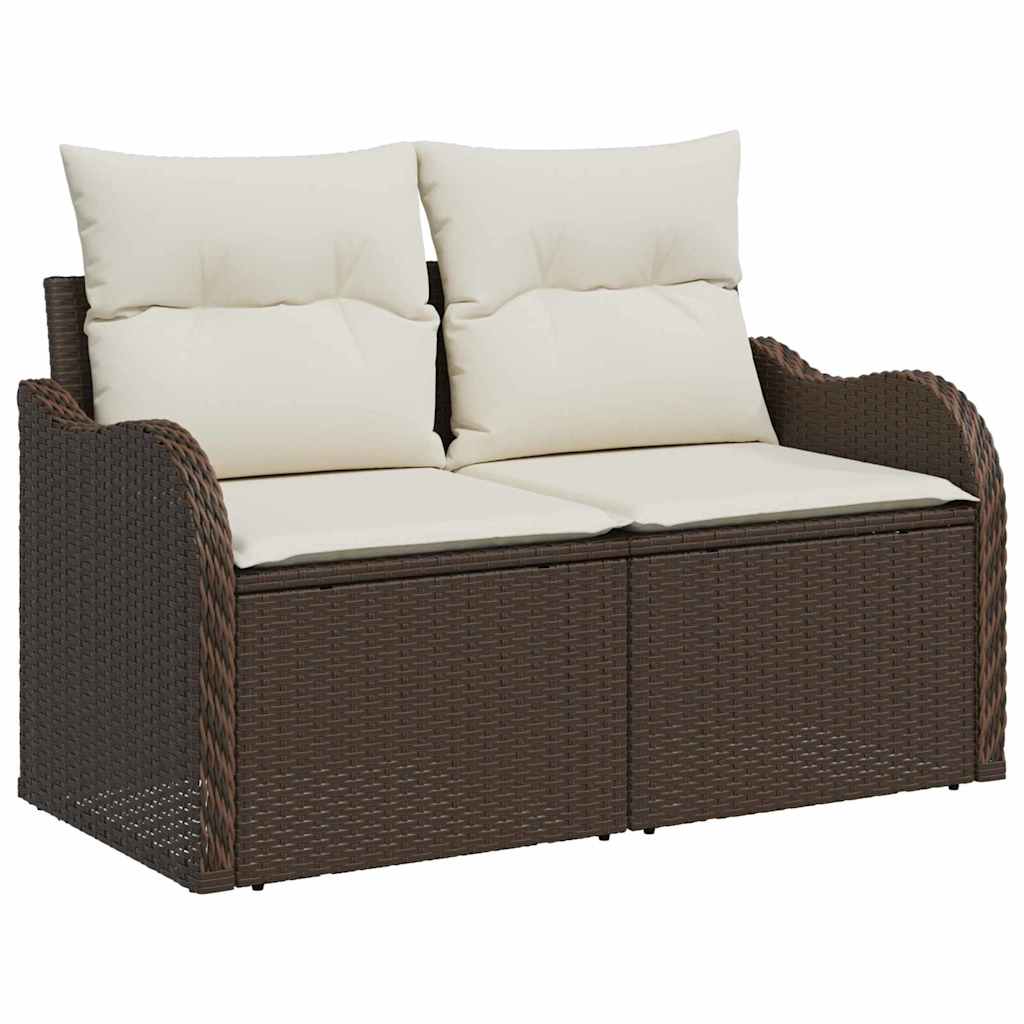 Tuinbank – Buitenbank – Loungeset – Balkonbank – Tuinmeubel – Modulair Ontwerp – Handgevlochten Weerbestendig Rattan
