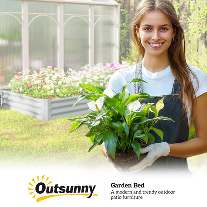 Verhoogd Plantbed – Stalen Border – Bloemenbak – Tuinbak – Kruidenbak – Weerbestendig Staal – Anti-Cut Randen – Comfortabel Tuinieren