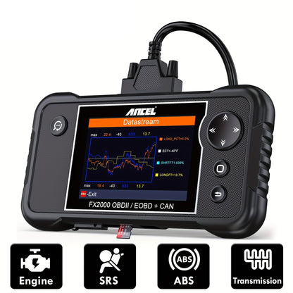 OBD2 Diagnose Scanner – Auto Foutcode Lezer – Motor Diagnose Tool – ABS SRS Scanner – Transmissie Scanner – USB Oplaadbaar – Compact & Gebruiksvriendelijk