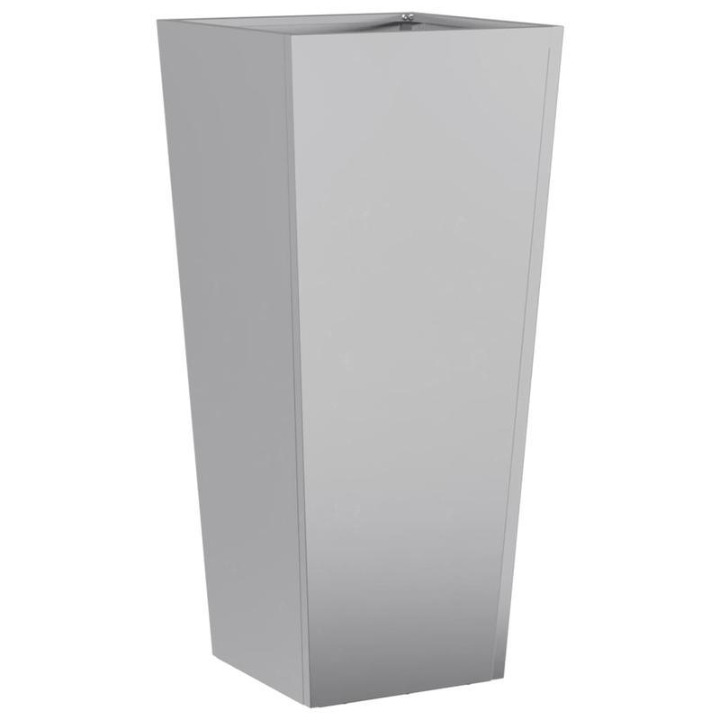 Bloemenrek – Plantenrek – Bloemenstandaard – Plantentafel – Plantenhouder – Gegalvaniseerd Staal – Weerbestendig – Set Van 2 – 35x35x75 cm