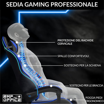 Gamestoel – Gaming Stoel – Gamestoel Bureaustoel – Gaming Chair – Ergonomisch Design – Verstelbare Hoogte en Inklapbare Voetsteun – Zwart