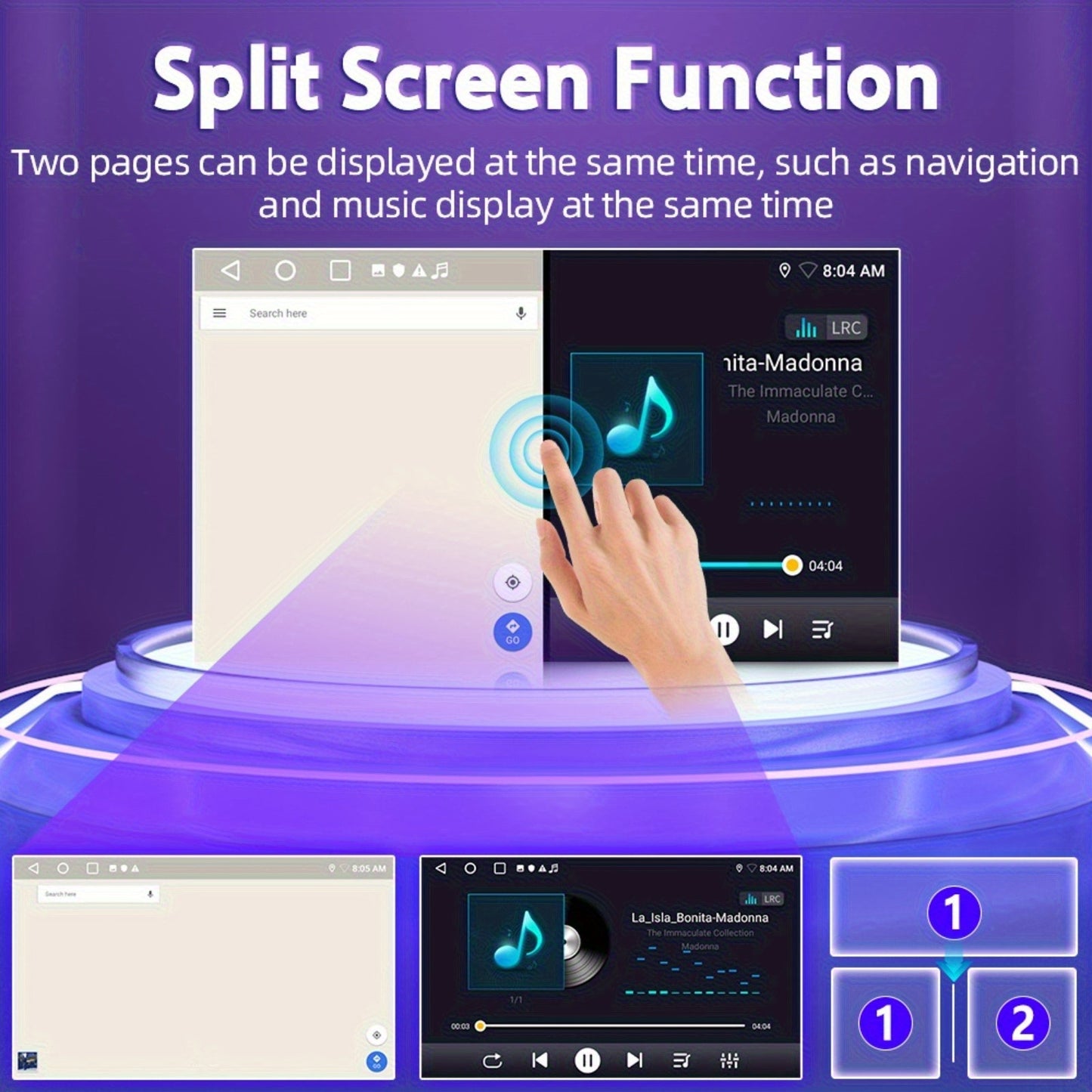 Autoplayer MP5 – Autoradio – Carplayer – Multimedia Speler – Touchscreen – 9 Inch HD Scherm – Draadloos CarPlay & Android Auto – GPS Navigatie & Bluetooth