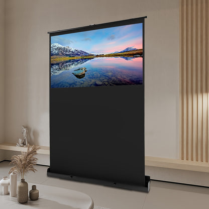 Projectiescherm – Draagbaar Scherm – Opvouwbaar Scherm – Presentatiescherm – Bureauscherm – 60 Inch – Aluminium Frame – Wit Glasvezel Doek