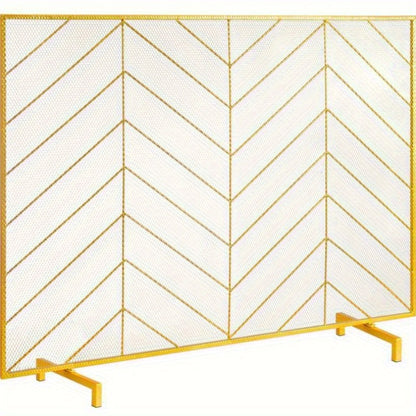 Haardscherm – Haardhek – Vonkenscherm – Openhaardscherm – Kachelbescherming – IJzeren Gaasframe – Vrijstaand – 980x758 mm