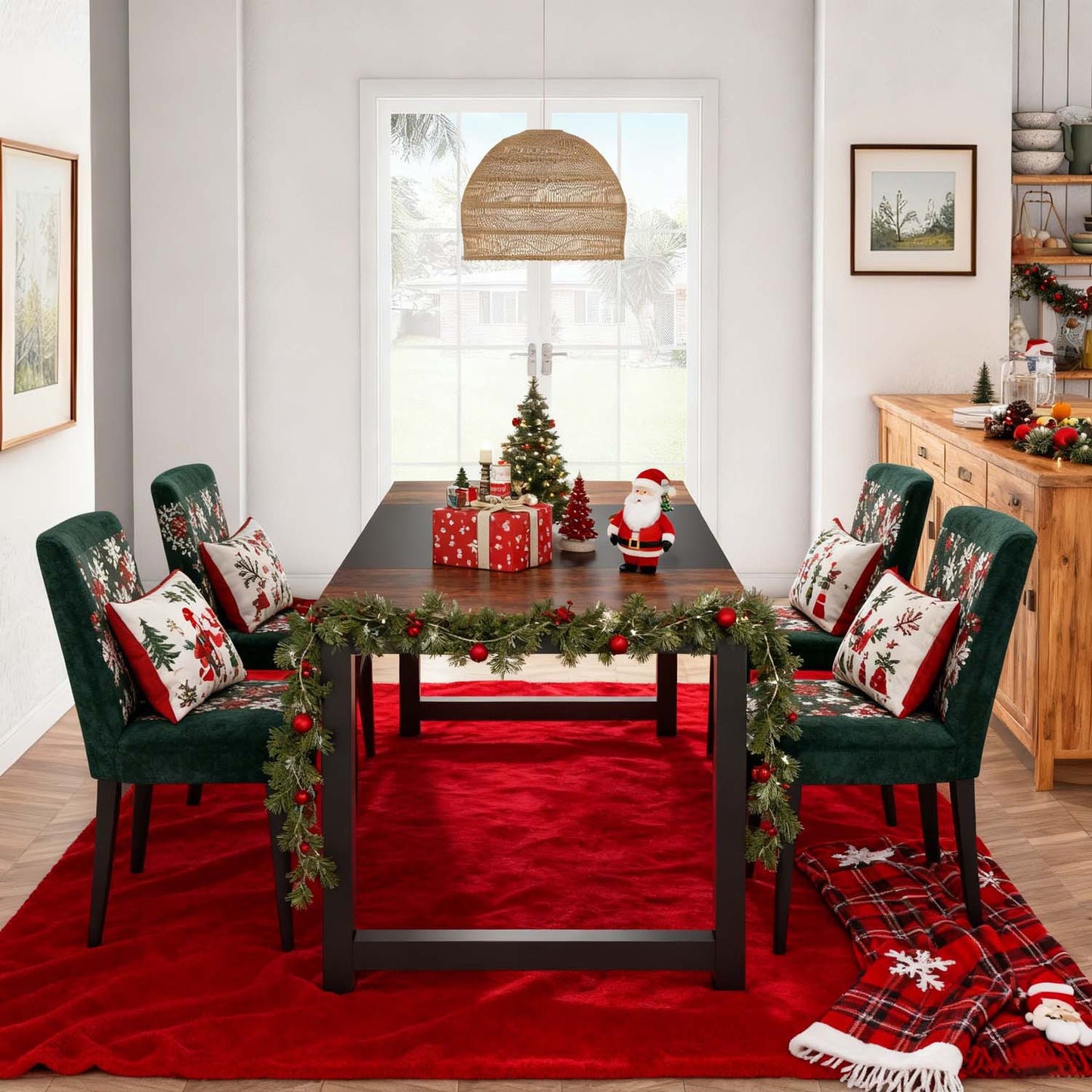 Industrial 180x80x75cm Office Computer Desk, Large PC Work Table for Study, Gaming or Dining, Easy to Assemble, Great for Christmas Decorations & Holiday Home Office Use