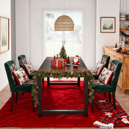 Industrial 180x80x75cm Office Computer Desk, Large PC Work Table for Study, Gaming or Dining, Easy to Assemble, Great for Christmas Decorations & Holiday Home Office Use