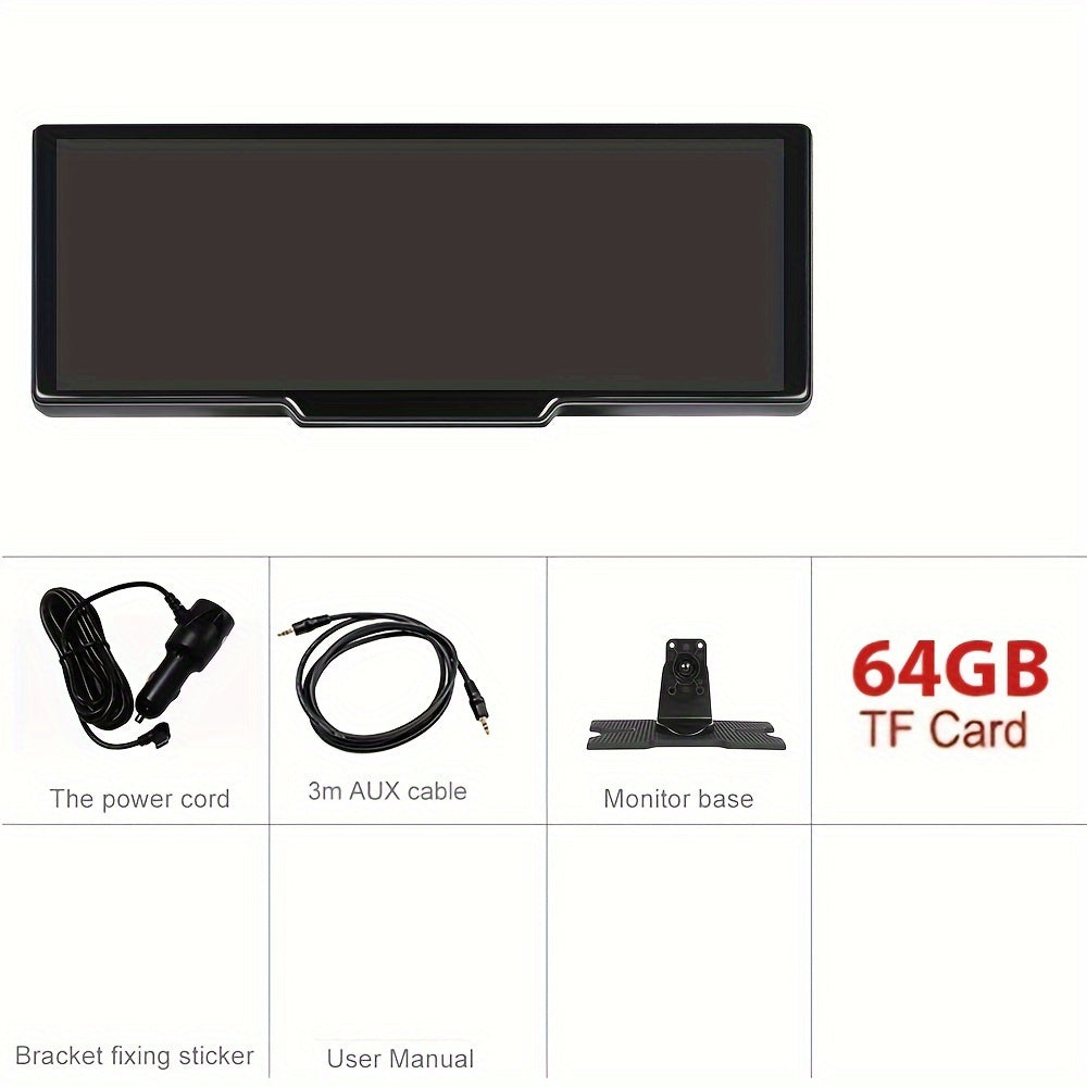 HIKITY NEW 9.3-inch For CarPlayer Stereo Radio Wireless For Android Auto Car Multimedia Player With Touchscreen Mirror Link, FM, USB/AUX/TF, 64G TF Card Universal