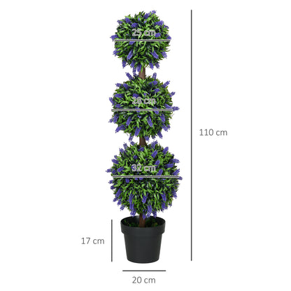 Kunstplant – Kunstplanten – Nepplant – Nepplanten – Kunstbloemen – Set Van 2 – UV-Bestendig – 110 cm Hoog