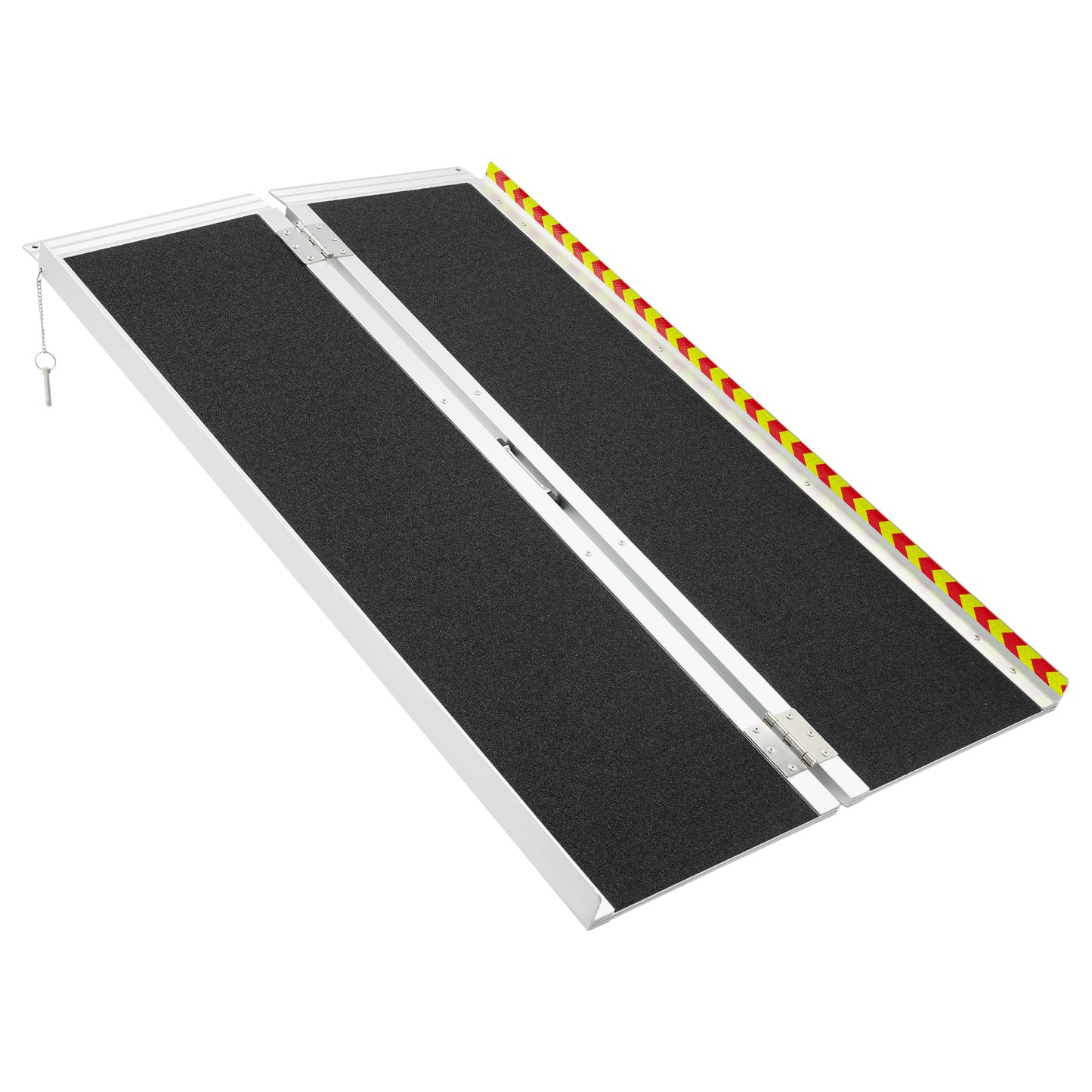 121.92cm Portable Ramp | Folding Handicap Ramp with Handle for Steps/Stairs/Scooter, Aluminum Alloy by NaMaSyo