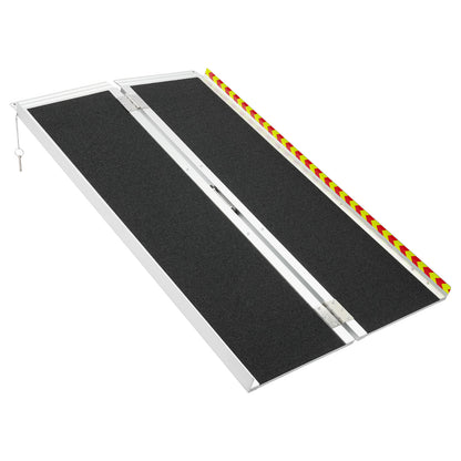 121.92cm Portable Ramp | Folding Handicap Ramp with Handle for Steps/Stairs/Scooter, Aluminum Alloy by NaMaSyo